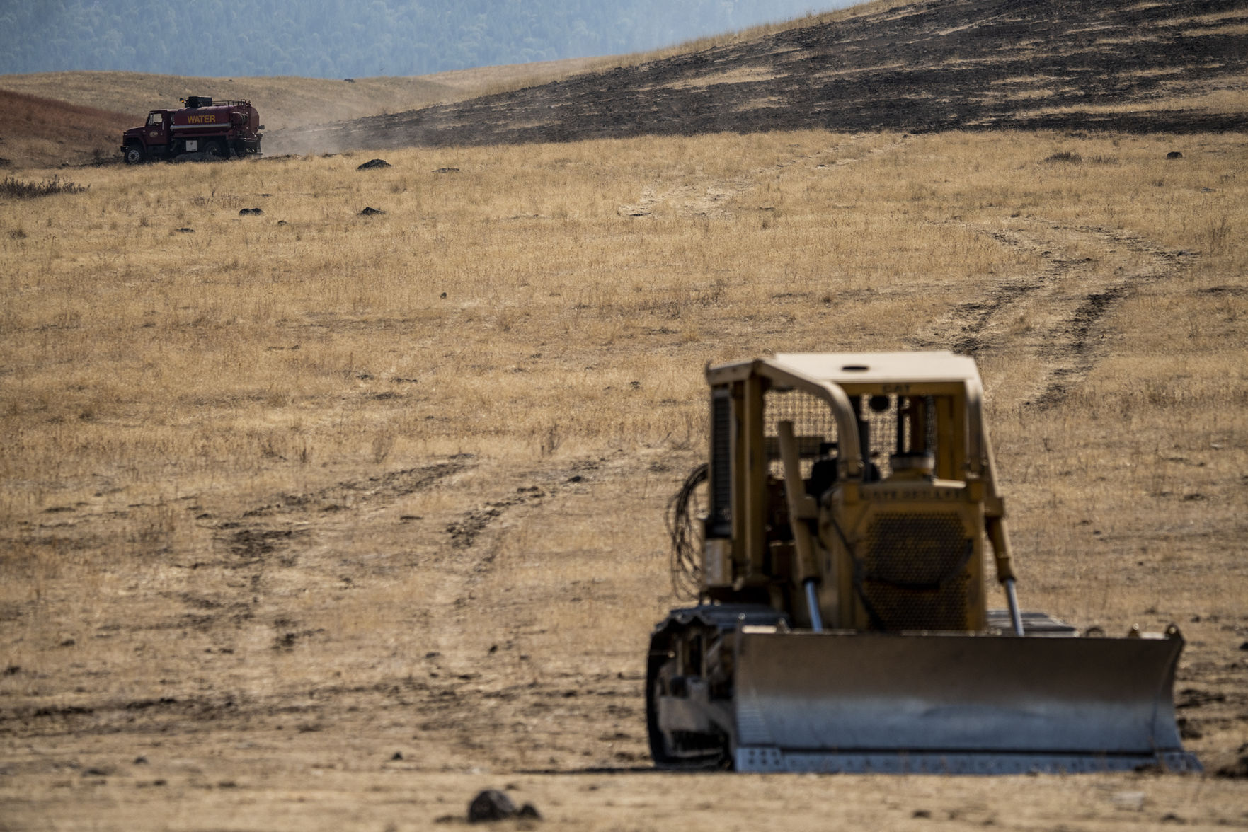 Water tanker on the hill